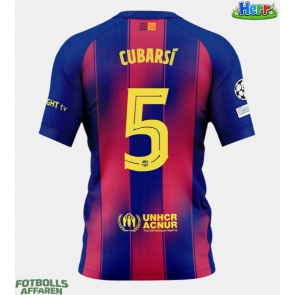Barcelona Pau Cubarsi #5 Hemmatröja 2025-26 Kortärmad